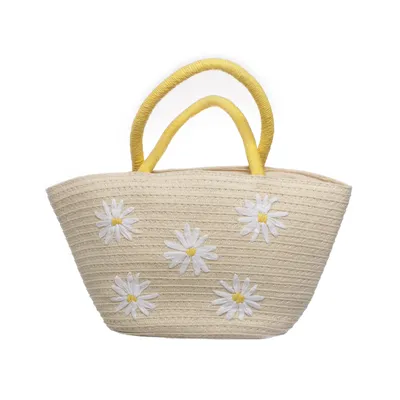 Strandväska (Beige, Gul, Vit) från H&M Polyester