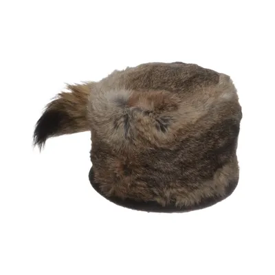 Fur cap (Brown, Multicolored) from Amber Polyester, Rabbit fur, Viscose