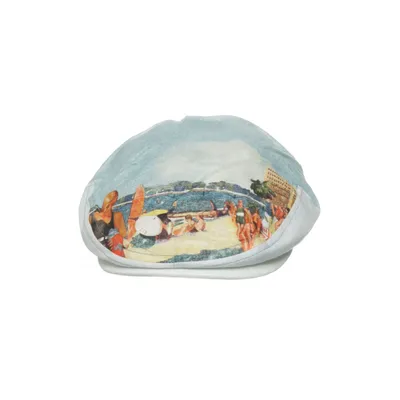 Kleppet (Blauw, Meerkleurig) van Stetson Katoen, Linnen, Polyester