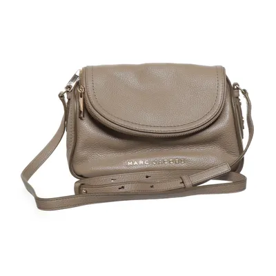 Skuldertaske (Mini Messenger Greige) fra Marc Jacobs Læder