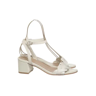 High heel sandals (White) from Eram Leather