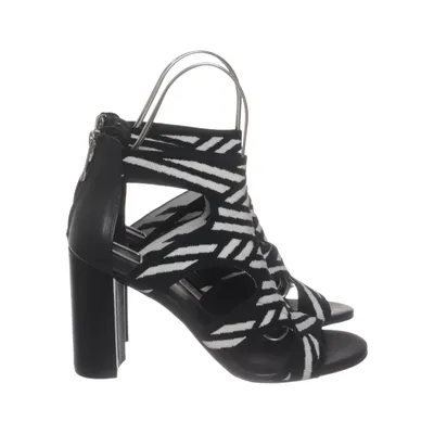 Sandaletten (Schwarz, Weiß) von What For Leder