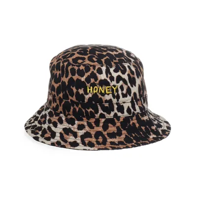 Bucket hat (Bruin, Meerkleurig) van Ganni