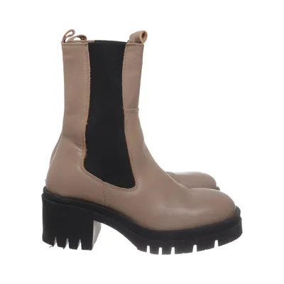 Chelsea boots (Beige, Svart) från Zlabels Skinn