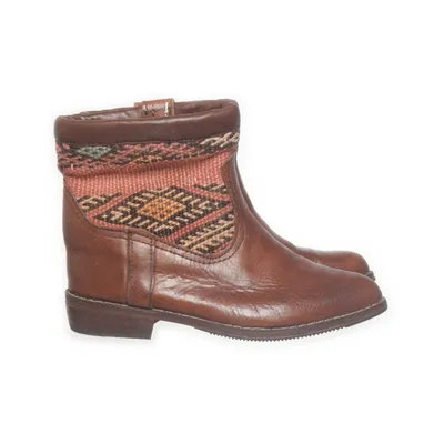 Bottines (Marron) Cuir