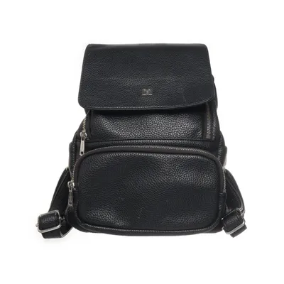 Backpack (Black) from Don Donna Polyester, Polyurethane