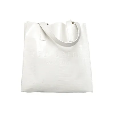 Handbag (White) from Ted Baker Cotton, Polyurethane