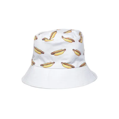 Bucket hat (White, Multicolored) from Biltema Cotton