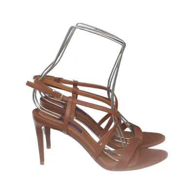 High heel sandals (Brown) from Ralph Lauren Purple Label Leather