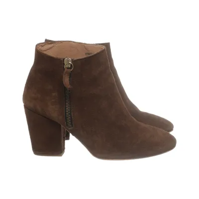 Heeled boots (Brown) from Zara Basic