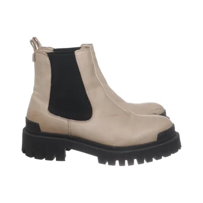 Chelsea boots (Beige, Svart) från Rosa Negra Skinn