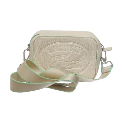 Axelremsväska (Beige) från Lacoste Bomull, Skinn