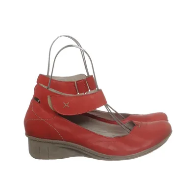 Chaussure compensées (Rouge) de Khrio Cuir