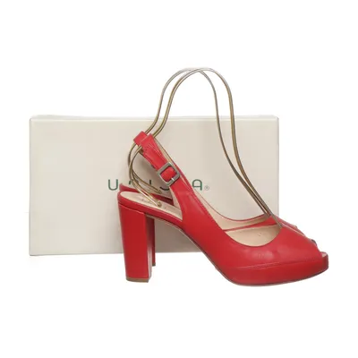 High heel sandals (Red) from Unisa Leather