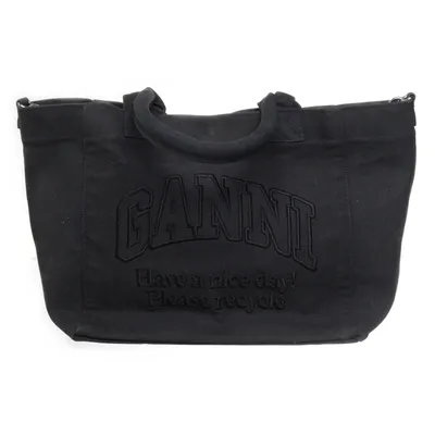 Shoulder-bag (Black, Gray) from Ganni Recycled cotton