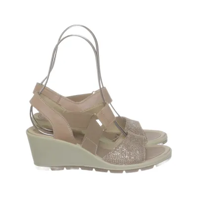 Kilehælssko (Beige) fra Softwalk Læder