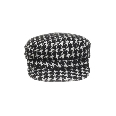 Newsboy cap (Black, White) from Bijou Brigitte Polyester
