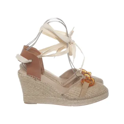 Sleehakken (Beige, Bruin) van Kate Gray Katoen, Leer