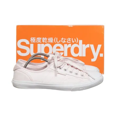 Tygskor (Rosa) från Superdry Bomull, Skinn