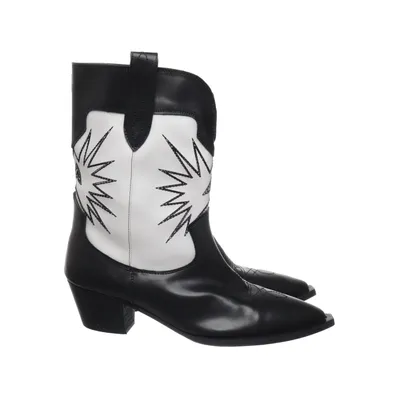 Cowboyboots (Svart, Vit) från Shoeby