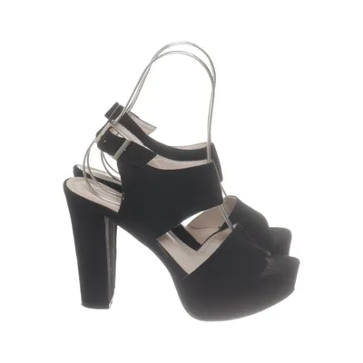 High heel sandals (Black) from Queen Tina
