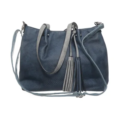 Handbag (Blue) from Emily & Noah Polyester, Polyurethane