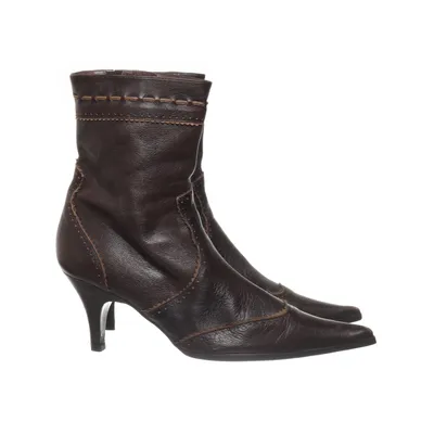 Heeled boots (Brown) from Belmondo Leather