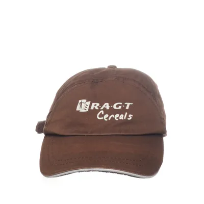 Baseball cap (Brown, White) from Brazil Cotton