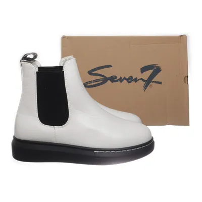 Bottines Chelsea (Blanc, Noir) de Seven7