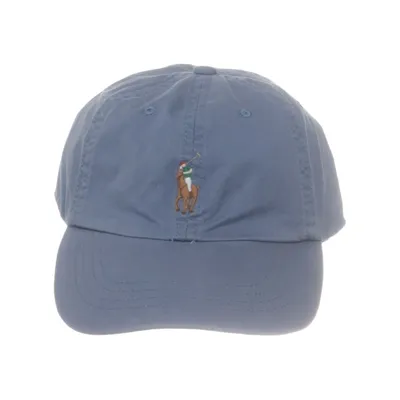 Honkbalpet (Blauw) van Polo Ralph Lauren Katoen, Leer