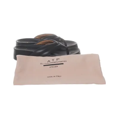 Flip-flops (Black) from ATP Atelier Leather