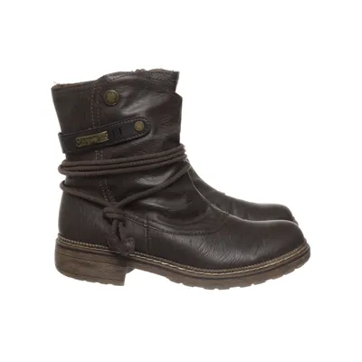Ankle boots (Brown) from Footflexx Faux leather