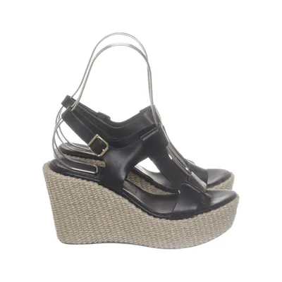 Wedges (Black, Beige) from A Pair Leather