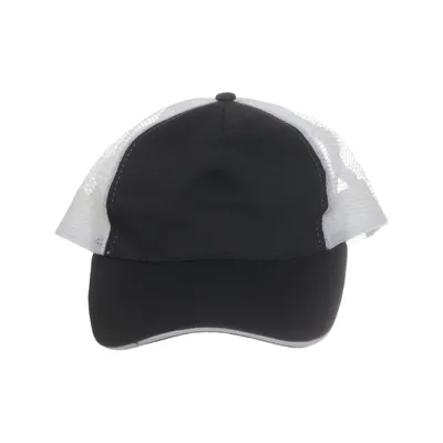 Casquette de camionneur (Noir, Blanc) de Us Basic Coton, Polyester