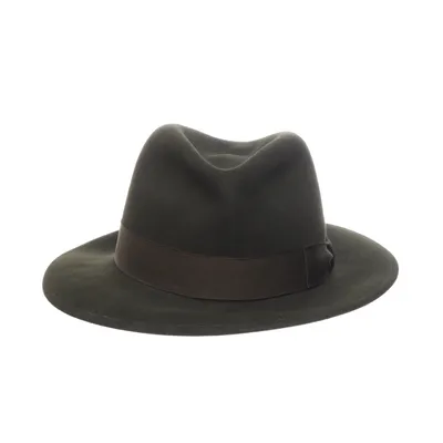 Bredskygget hat (Grøn) fra Borsalino
