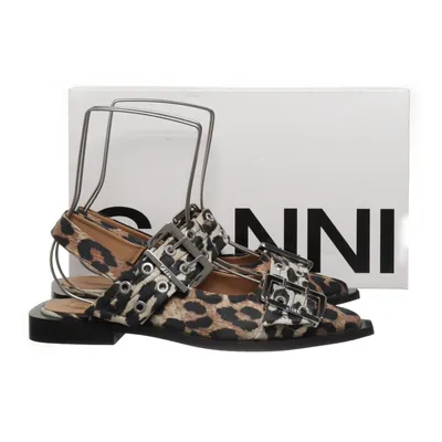 Ballet flats (Feminine Buckle Ballerina/Leopard) from Ganni