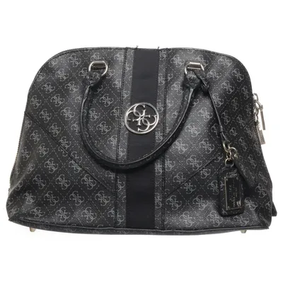 Handbag (Black, Multicolored) from Guess Cotton, Polyester