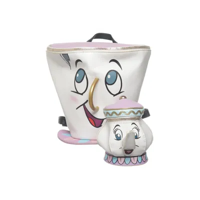 Backpack (White, Multicolored) from Disney Faux leather