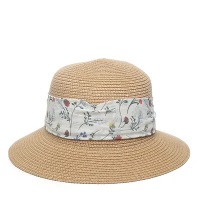 Straw hat (Beige, White, Multicolored) from Anna Field
