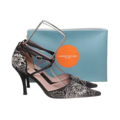 Pumps (Svart, Silverfärgad) från Karen Millen