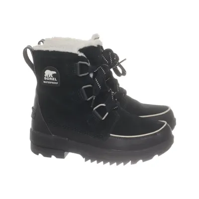 Laced boots (Black) from Sorel Faux fur, Leather