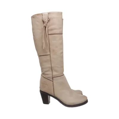 Bottes (Beige) de Maruti Cuir