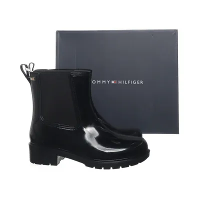 Kurze Gummistiefel (Weiß) von Tommy Hilfiger