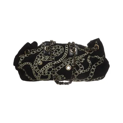 Umhängetasche (Schwarz, Gold) von Tosca Blu Baumwolle