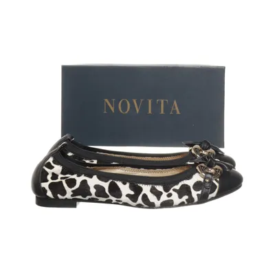 Ballerinaskor (Svart, Beige) från Novita Skinn