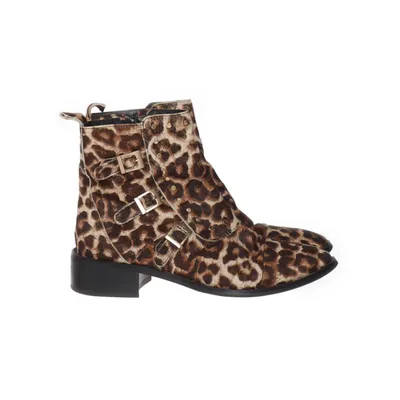 Laced boots (Brown, Beige, Multicolored) from Dinuovo Leather