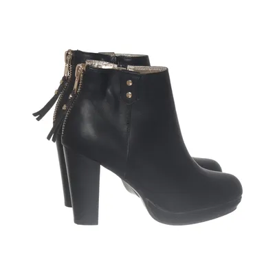 Heeled boots (Black) from DinSko