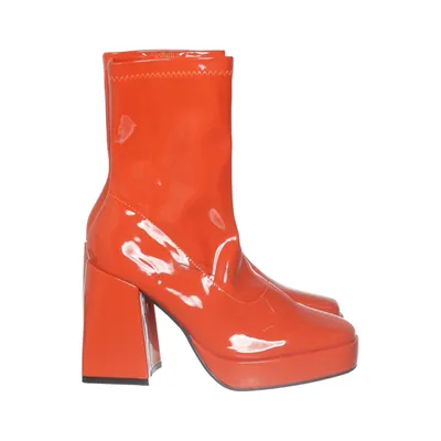 Heeled boots (Orange) from Nasty Gal Polyurethane