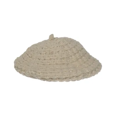 Baret (Beige) van Acne Jeans Wol