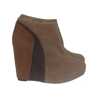 Chaussure compensées (Marron) de Sugarfree Shoes Cuir